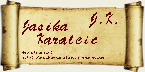 Jasika Karaleić vizit kartica